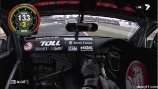 Onboard James Courtney - Symmons Plains Raceway Tasmania (V8SC 2013 TMO 365 Race)