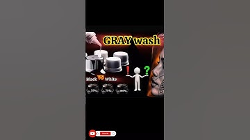 making Graywash Black VS White !? TRY THIS techniques | Tutorial