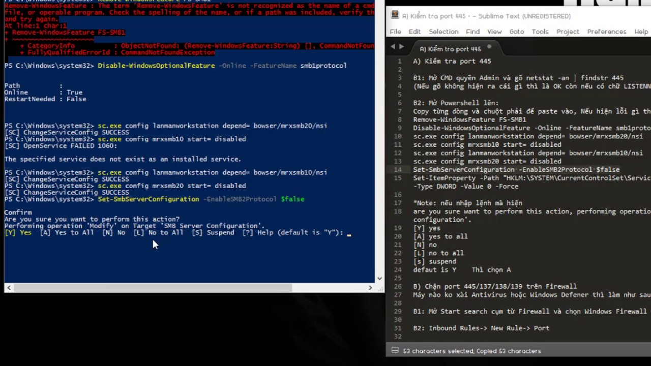 Hướng dẫn Chặn port 445/137/138/139 trên Firewall!! NGĂN CHẶN Ransomware 2017