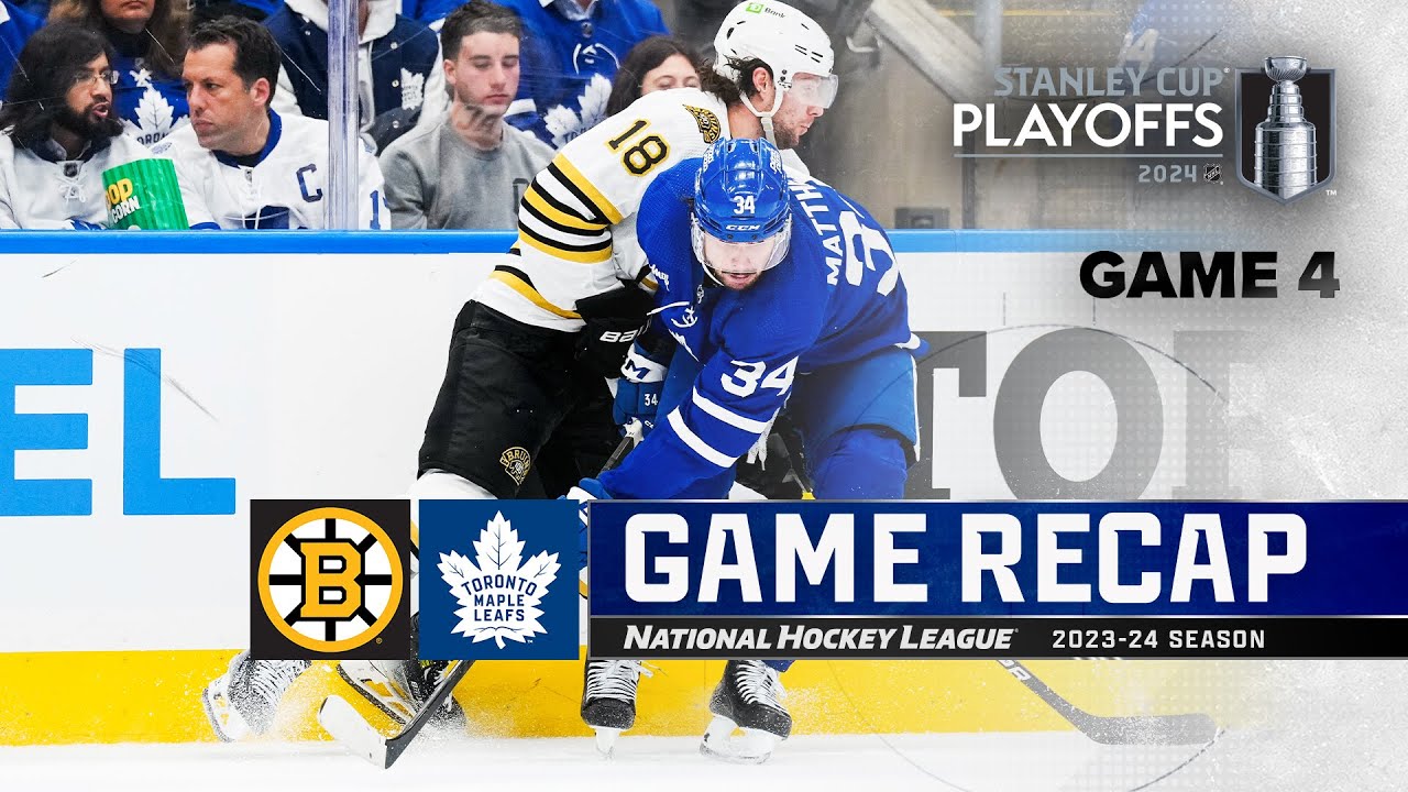 Gm 4 Bruins  Maple Leafs 427  NHL Highlights  2024 Stanley Cup Playoffs