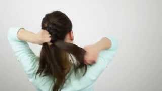 Haare flechten | Basic: einfacher geflochtener Zopf bei sich selbst | Flechtfrisur - Tutorial