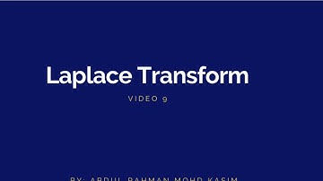 LAPLACE TRANSFORM (DERIVATIVE OF T-TRANSFORM)