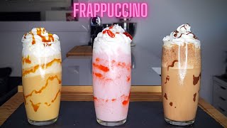 FRAPPUCCINO STARBUCKS -- CARAMEL -- FRAISE -- MOCHA