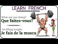 FRENCH Dialogue between 2 (two) Friends | Learn French | easy french | apprendre le français