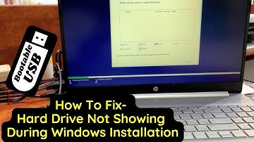 How To Fix Hard Drive Not Showing During Windows 10 or Windows 11 Installation on HP / DELL [Solved]