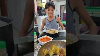 晚餐焖豆角饭，冬瓜汤 #焖豆角饭#素冬瓜汤#记录生活每一天 #10月16号 