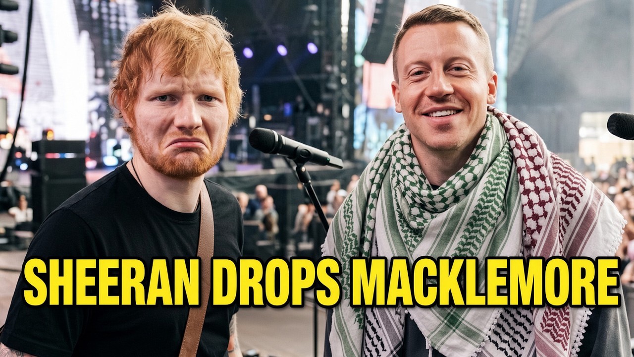 Ed Sheeran CAVES To Zionists – Kicks Macklemore Off Tour For Chanting “Free Palestine”