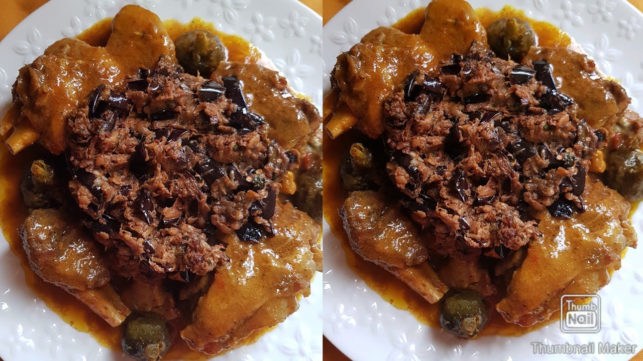 طاجين المدربل او البرانية طاجين تقليدي مغربي رائع و طريقتي في الحصول على مرقة واعرة 😉