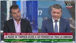 La madre de Thomsen acusó a los periodistas tras la condena