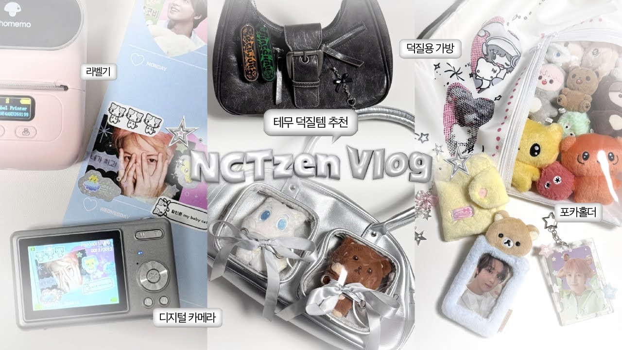 [시즈니 브이로그] 오타쿠가 테무에서 뽕 뽑는 방법 🔮💰| 20만원어치 테무깡 | 테무 덕질템 | 덕질용 가방 | 라벨기 | 감성 디카 | 덕질용품
