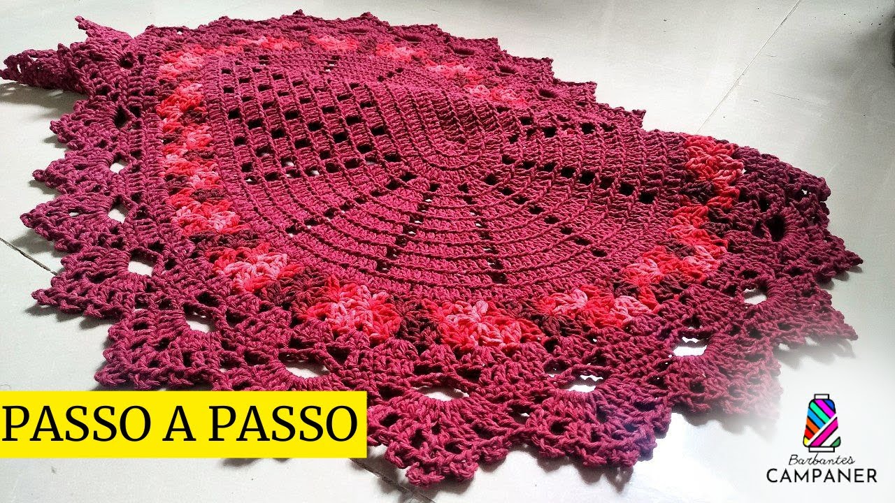 TAPETE MEGA ECONÔMICO LUXO | PASSO A PASSO - @CrochetariaOficial