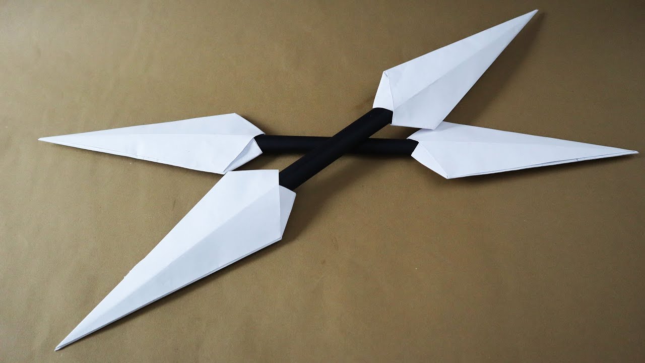 Come Fare Un Kunai Di Carta | Doppio Kunai🔥 - YouTube