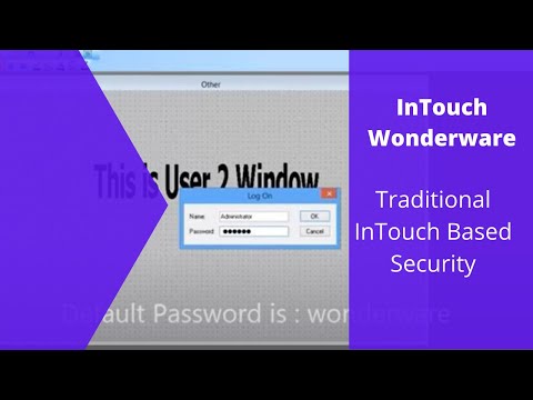InTouch Scada : InTouch Security tutorial Create login User and Login window for beginner part 1