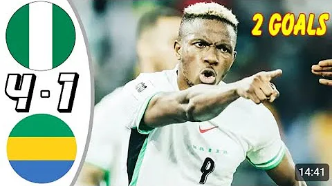 Nigeria Vs Gabon 4:1 || All Goals and Highlights || World Cup qualifiers playoff