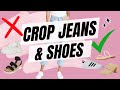How to wear cropped jeans and shoes  how to style jeans  straight fit jeans from amazon