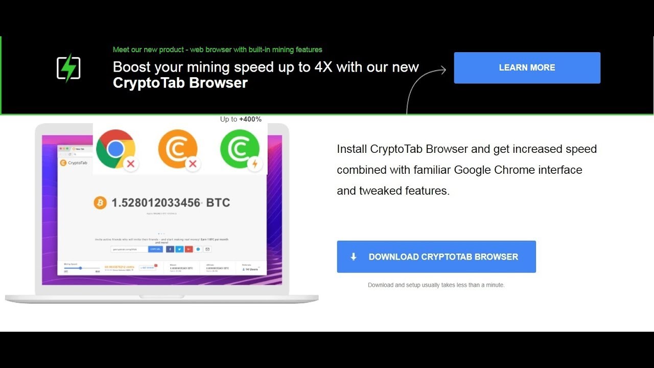 How To Make Fast Bitcoins Mining Up To 4x Faster Earn 1 Btc Easily New Features Cryptotab Browser - 