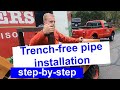 Trench-free pipe installation reveal | How to use a vibratory plow