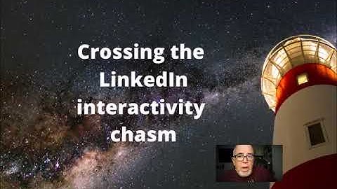 Crossing the interactive LinkedIn chasm with comments and shares