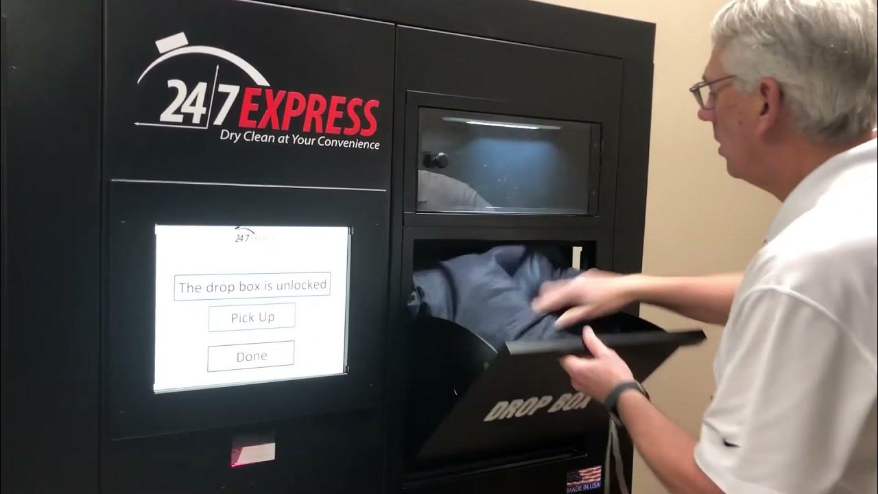 The 24/7 Express Dry Cleaning Kiosk from Garment Management Systems