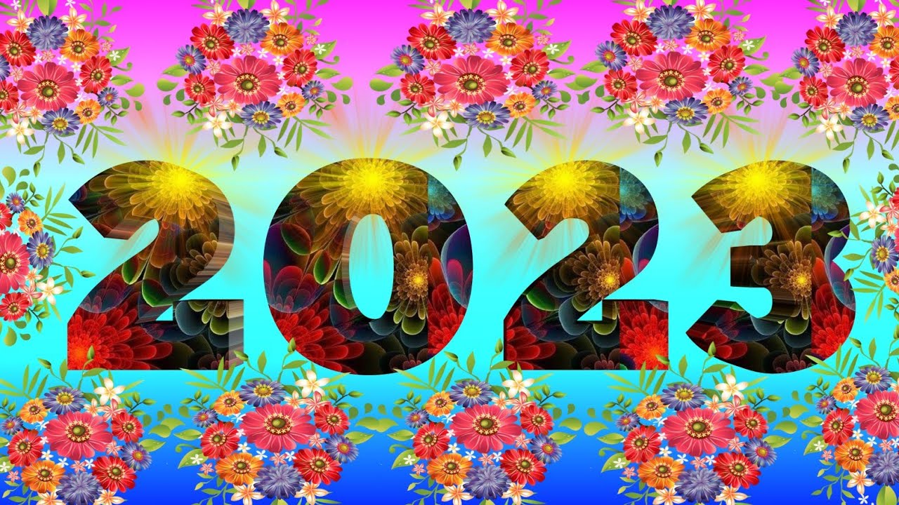 Happy New Year 2023 green screen effects background photo frame HD ...