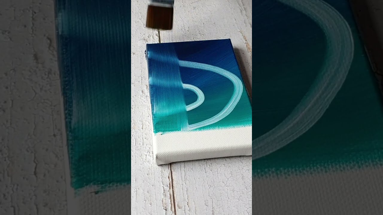 Aurora Night Sky Easy Acrylic Painting For Beginners 