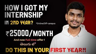 How to Get an Internship in Your 2nd Year of BTech | Roadmap for Type 3 College Students | Off-Ca...
