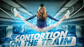 Contortion On The Train - Contortionist Life. Circus Girl Flexshow