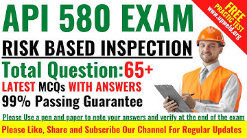 Free Latest API 580 Risk Based Inspection Exam Questions and Answers - RBI