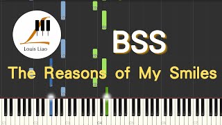 BSS 부석순 The Reasons of My Smiles 자꾸만 웃게 돼 韓劇 淚之女王 Queen of Tears 눈물의 여왕 OST P1 鋼琴教學 Synthesia 琴譜