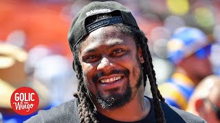 Marshawn Lynch signs with the Seahawks | Golic and Wingo