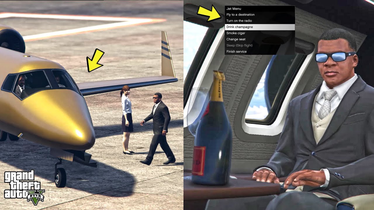Fly PRIVATE JET in GTA 5 Story Mode like a Boss!