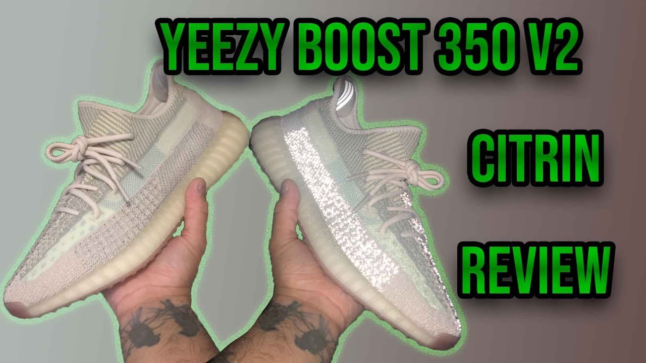 Yeezy Boost 350 V2 Citrin Reflective & Non-Reflective + ON FOOT - YouTube