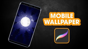 ProCreate - How to make YOUR own WALLPAPER (EASY)