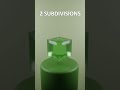 Satisfying soft body simulation 0 subdivisions vs 4 subdivisions