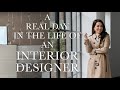 My real day in the life as an interior designer  grwm sourcing  client presentation productive