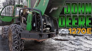 Обучение операторов харвестера John Deere 1270E/G. #лесозаготовка #харвестер #форвардер #logging