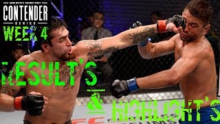 Dana White Tuesday Night Contender Series Results And Highlights Week 4 (2018) - UFCTALKS