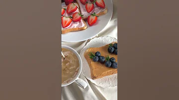 MOUTHWATERING DELICIOUS CREAMY COFFEE AND DECADENT TOAST! #shorts #foodlover #foodie #food #asmr