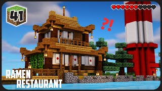 Membuat Restaurant Ramen Dengan Design Rumah ala Jepang ! || Minecraft Survival Indonesia Pt.41