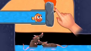 Save the fish pin pull android game | Fishdom save fish game