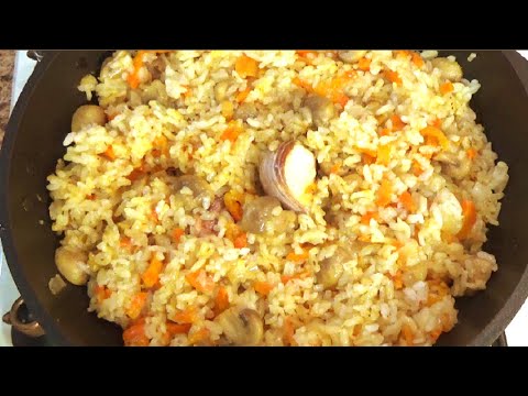 Обычный рис с шампиньонами получается вкуснее мясного плова  В чем секрет
