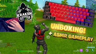 Kraken Pro 60% Mechanical Keyboard Unboxing ⌨️ Review 🤩 Fortnite ASMR Gameplay Silver Speed Switches