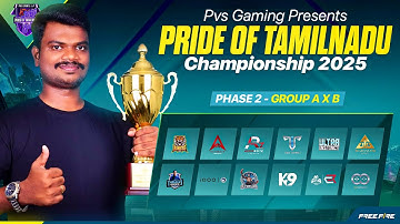 🔥ESPORTS PHASE 2 | NOBITA VS PVS | PRIDE OF TAMILNADU #pvs  #gyangaming  #freefirelive  {full}
