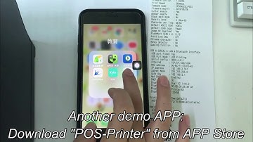 ITPP047 Bluetooth connect with iOS demo APP test print