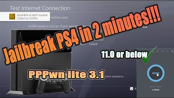 Jailbreak PS4 11.0 in 2 mns using PPPwn lite v3.1 using windows