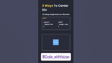 3 Ways to Center a Div in CSS | Beginner to Pro Guide | #css