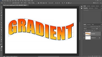 How to Warp a Gradient in Text with Photoshop
