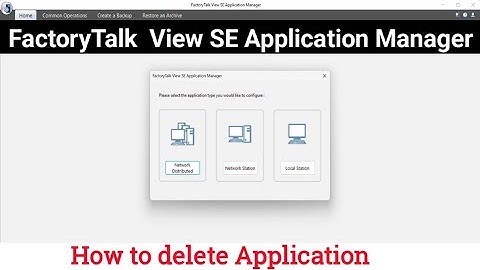 How to Delete Application || Fctory talk view application Manager || Factory Talk View Studio