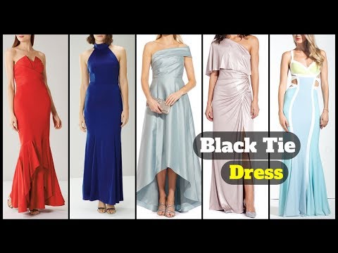 trendy black tie dresses