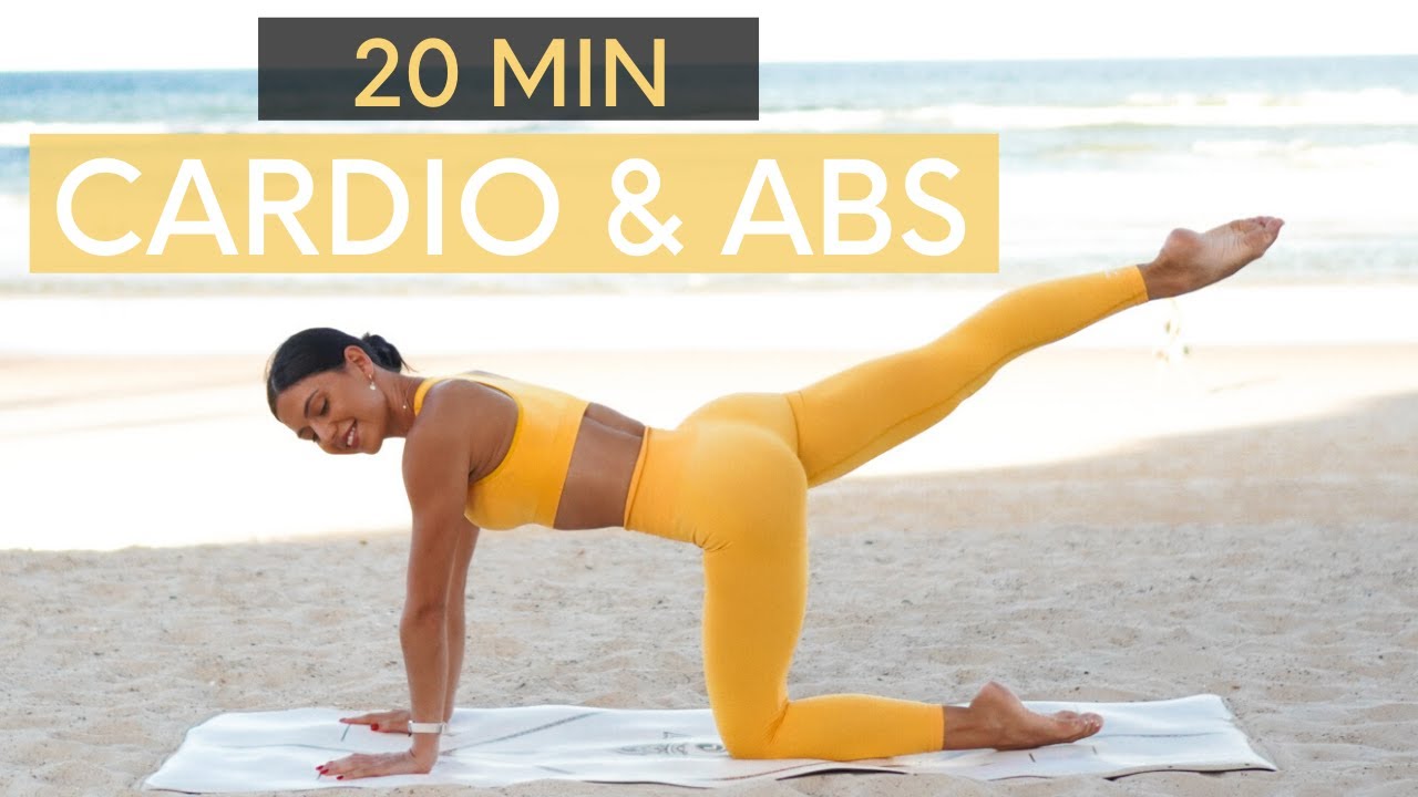 20 MIN PILATES CARDIO & ABS || Low Impact Workout (Stretch Included)